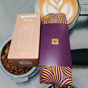 Nespresso Travel Touch Mug with Vibrant Tote NWT